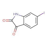 Chemical structure of 6-iodo-2,3-dihydro-1H-indole-2,3-dione - CSSB00000049690