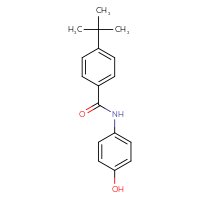 Chemical structure of 4-tert-butyl-N-(4-hydroxyphenyl)benzamide - CSSB00000721429