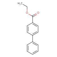Chemical structure of ethyl [1,1'-biphenyl]-4-carboxylate - CSSB00000256801