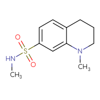 Chemical structure of N,1-dimethyl-1,2,3,4-tetrahydroquinoline-7-sulfonamide - CSSB01994232653