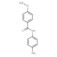 Chemical structure of 4-methoxy-N-(4-methylphenyl)benzene-1-carbothioamide - CSSB00159740188