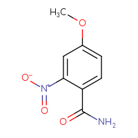 Chemical structure of 4-methoxy-2-nitrobenzamide - CSSB00000079654