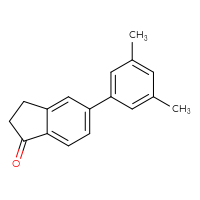 Chemical structure of 5-(3,5-dimethylphenyl)-2,3-dihydro-1H-inden-1-one - CSSB00004985108