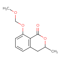 Chemical structure of 8-(methoxymethoxy)-3-methyl-3,4-dihydro-1H-2-benzopyran-1-one - CSSB20471604018
