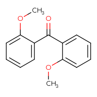Chemical structure of bis(2-methoxyphenyl)methanone - CSSB00007794604