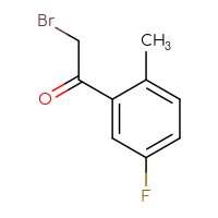 Chemical structure of 2-bromo-1-(5-fluoro-2-methylphenyl)ethan-1-one - CSSB00012707063