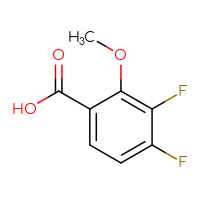 Chemical structure of 3,4-difluoro-2-methoxybenzoic acid - CSSB00000061878