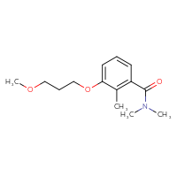 Chemical structure of 3-(3-methoxypropoxy)-N,N,2-trimethylbenzamide - CSSB02002056454
