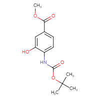 Chemical structure of methyl 4-{[(tert-butoxy)carbonyl]amino}-3-hydroxybenzoate - CSSB00010261928
