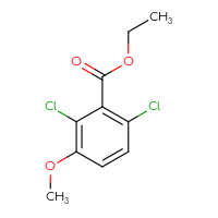 Chemical structure of ethyl 2,6-dichloro-3-methoxybenzoate - CSSB00055212526