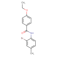 Chemical structure of N-(2-bromo-4-methylphenyl)-4-ethoxybenzamide - CSSB00029967539