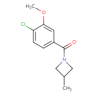 Chemical structure of 1-(4-chloro-3-methoxybenzoyl)-3-methylazetidine - CSSB00095397651