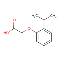 Chemical structure of 2-[2-(propan-2-yl)phenoxy]acetic acid - CSSB00000183894