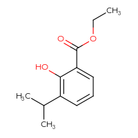 Chemical structure of ethyl 2-hydroxy-3-(propan-2-yl)benzoate - CSSB00010675335