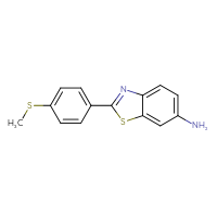 Chemical structure of 2-[4-(methylsulfanyl)phenyl]-1,3-benzothiazol-6-amine - CSSB00001417285