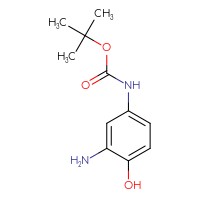 Chemical structure of tert-butyl N-(3-amino-4-hydroxyphenyl)carbamate - CSSB00010978892