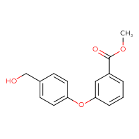 Chemical structure of methyl 3-[4-(hydroxymethyl)phenoxy]benzoate - CSSB03219847952