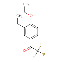 Chemical structure of 1-(4-ethoxy-3-ethylphenyl)-2,2,2-trifluoroethan-1-one - CSSB21103685465
