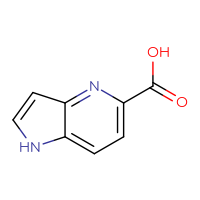 Chemical structure of 1H-pyrrolo[3,2-b]pyridine-5-carboxylic acid - CSSB00000097417