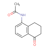 Chemical structure of N-(5-oxo-5,6,7,8-tetrahydronaphthalen-1-yl)acetamide - CSSB00010010950