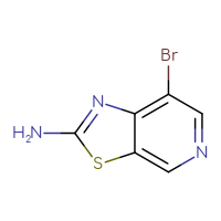 Chemical structure of 7-bromo-[1,3]thiazolo[5,4-c]pyridin-2-amine - CSSB00010737967