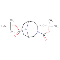 Chemical structure of 3,10-di-tert-butyl 3,10-diazabicyclo[4.3.1]decane-3,10-dicarboxylate - CSSB01960482669