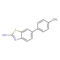 Chemical structure of 6-(4-methylphenyl)-1,3-benzothiazol-2-amine - CSSB06583011218