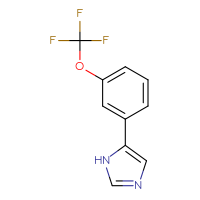 Chemical structure of 5-[3-(trifluoromethoxy)phenyl]-1H-imidazole - CSSB00010133364
