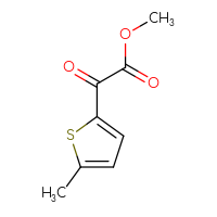 Chemical structure of methyl 2-(5-methylthiophen-2-yl)-2-oxoacetate - CSSB00012003482