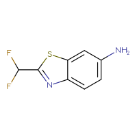 Chemical structure of 2-(difluoromethyl)-1,3-benzothiazol-6-amine - CSSB00000717199