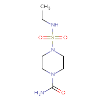 Chemical structure of 4-(ethylsulfamoyl)piperazine-1-carboxamide - CSSB06359351001