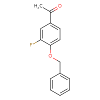 Chemical structure of 1-[4-(benzyloxy)-3-fluorophenyl]ethan-1-one - CSSB00011219326