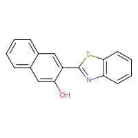 Chemical structure of 3-(1,3-benzothiazol-2-yl)naphthalen-2-ol - CSSB06586758420