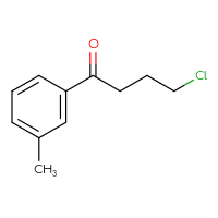 Chemical structure of 4-chloro-1-(3-methylphenyl)butan-1-one - CSSB00012243078