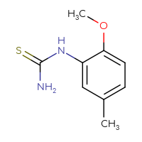 Chemical structure of (2-methoxy-5-methylphenyl)thiourea - CSSB00000183871