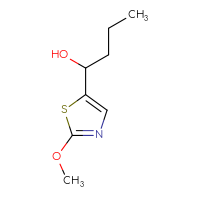 Chemical structure of 1-(2-methoxy-1,3-thiazol-5-yl)butan-1-ol - CSSB00015082387