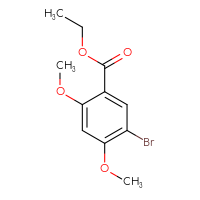 Chemical structure of ethyl 5-bromo-2,4-dimethoxybenzoate - CSSB00012350799