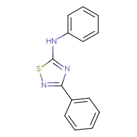 Chemical structure of N,3-diphenyl-1,2,4-thiadiazol-5-amine - CSSB00000736198