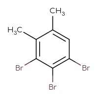 Chemical structure of 1,2,3-tribromo-4,5-dimethylbenzene - CSSB14978846231