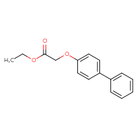Chemical structure of ethyl 2-{[1,1'-biphenyl]-4-yloxy}acetate - CSSB00000590248