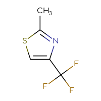 Chemical structure of 2-methyl-4-(trifluoromethyl)-1,3-thiazole - CSSB00011934919