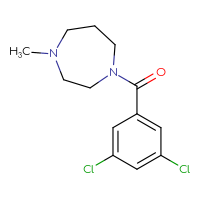 Chemical structure of 1-(3,5-dichlorobenzoyl)-4-methyl-1,4-diazepane - CSSB00092817607