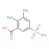 Chemical structure of 2,3-dimethyl-5-sulfamoylbenzoic acid - CSSB00000692177