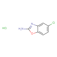 Chemical structure of 5-chloro-1,3-benzoxazol-2-amine hydrochloride - CSSB00020632935