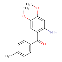 Chemical structure of 4,5-dimethoxy-2-(4-methylbenzoyl)aniline - CSSB00031486040