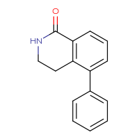 Chemical structure of 5-phenyl-1,2,3,4-tetrahydroisoquinolin-1-one - CSSB00020636801