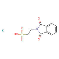 Chemical structure of 2-(1,3-dioxo-2,3-dihydro-1H-isoindol-2-yl)ethane-1-sulfonic acid potassium - CSSB20620527353