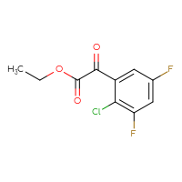 Chemical structure of ethyl 2-(2-chloro-3,5-difluorophenyl)-2-oxoacetate - CSSB00040426742