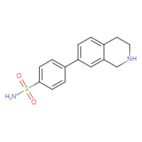 Chemical structure of 4-(1,2,3,4-tetrahydroisoquinolin-7-yl)benzene-1-sulfonamide - CSSB05845016404