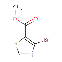 Chemical structure of methyl 4-bromo-1,3-thiazole-5-carboxylate - CSSB00013370767